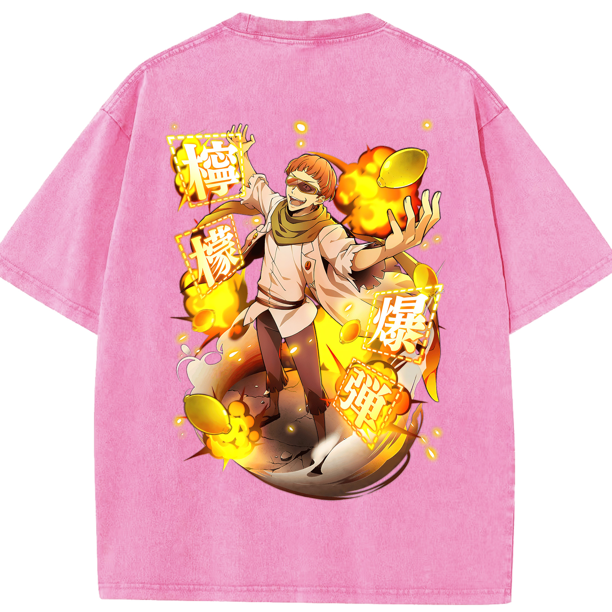 （画像用） 文豪ストレイドッグス Bungo Stray Dogs 綿100% ヴィンテージ風 半袖Tシャツ（背面プリント）